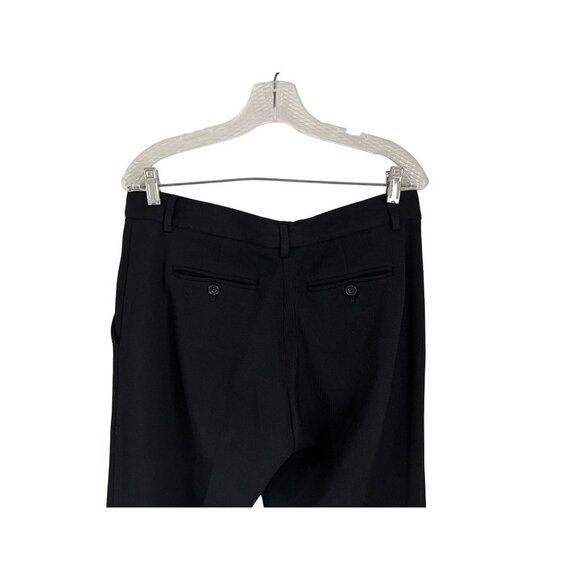 THEORY Wool Crepe Black Trousers Wide leg Pants Size 8 - Picture 7 of 11